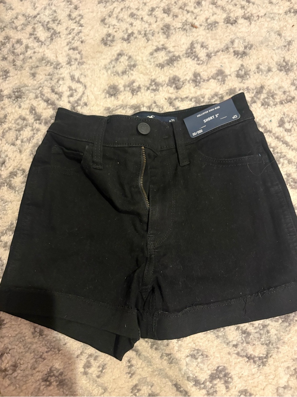 Classic Black Women's Denim Shorts - Hollister
